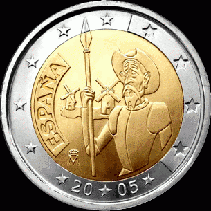 Spanje 2 euro 2005 Don Quichot UNC